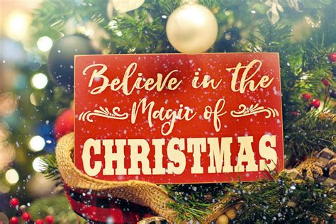 Shallow Focus Photo Of Believe In The Magic Of Christmas Signage · Free