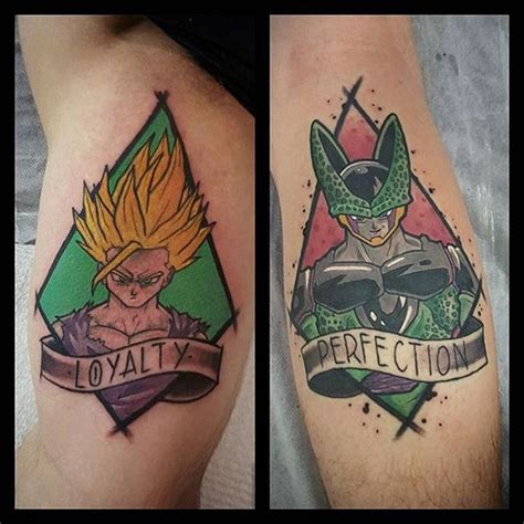 Dragon ball z m tattoo. On point Tattoo ideas featuring Cell