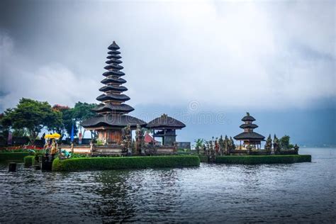 Pura Ulun Danu Bratan Temple Bedugul Bali Indonesia Stock Image