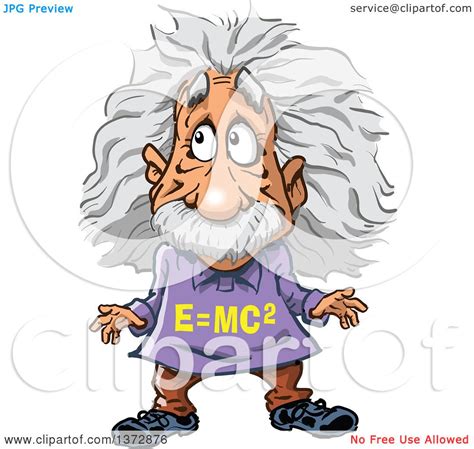 Clipart Of Albert Einstein Royalty Free Vector Illustration By Clip