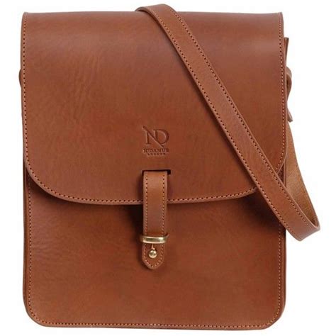 Ndamus London Elizabeth Tan Leather Crossbody Satchel Bag 28510