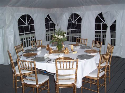 Table and chair rentals have a wide variety of chairs and tables of all styles, sizes, shapes, and comfort levels to ensure that your event is organized at the highest level. Wedding Tent, Tables & Chairs Rentals | O'Neil Tents ...