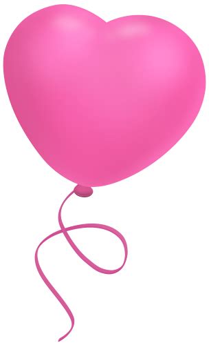 Pink Heart Balloon Png Clipart In 2021 Heart Balloons Clip Art Pink