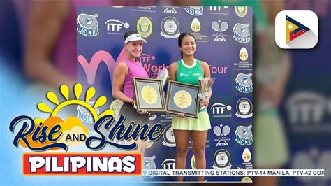 Alex Eala Nasungkit Ang Kanyang Unang ITF Doubles Title YouTube