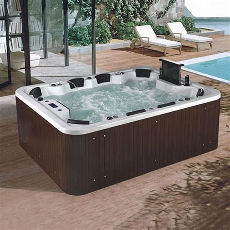 105 9 outdoor 8 person 42 jet acrylic rectangular hot tub with screen homary