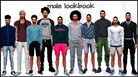 Male Lookbook Cc Links Sims 4 Youtube