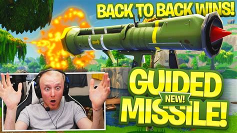 Back To Back Guided Missile Wins Fortnite Battle Royale Youtube