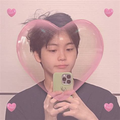 Cravity Song Hyeongjun Icon Cute Pink Heart Messy Aesthetic Y2k