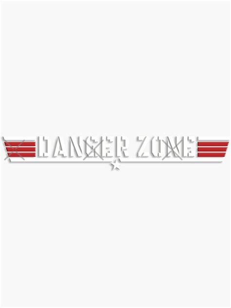 Danger Zone Top Gun Fighter Pilot Sticker By Dm360studio Redbubble