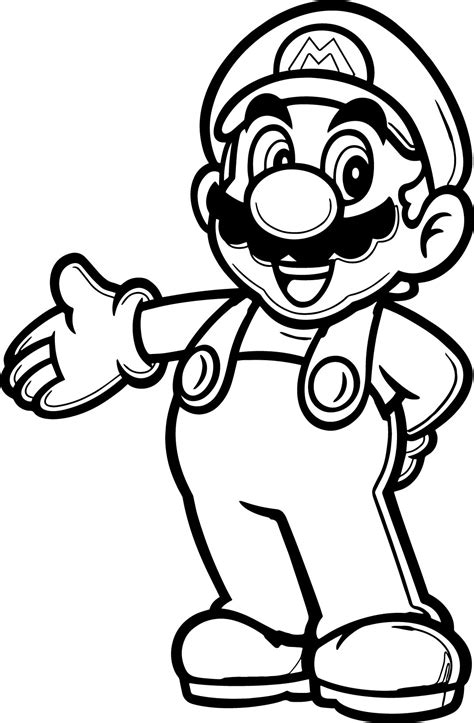 Click on the coloring page to open in a new window and print. Mario coloring pages | The Sun Flower Pages