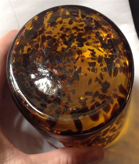Antique Tortoise Shell Art Glass Lidded Pot Collectors Weekly