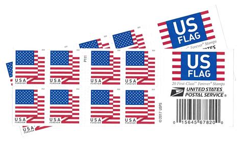 Off Usps Us Flag Forever Stamps Book Of
