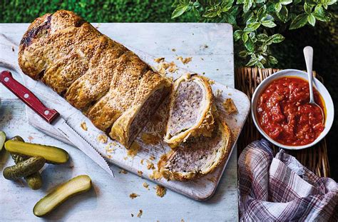 You can also change up the seasoning to fit another recipe or add vegetables or meat for a more robust pasta main dish. Meatloaf picnic pie with tomato sauce | Tesco Real Food