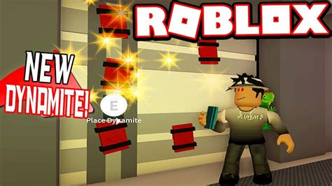 FIRST TIME USING NEW DYNAMITE BANK ROBBERY UPDATE Roblox Jailbreak YouTube