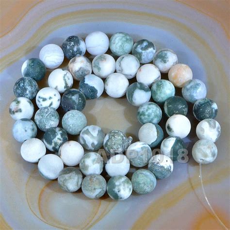 Matte Natural Ocean Jasper Gemstone Round Loose Beads On A 155 Stran