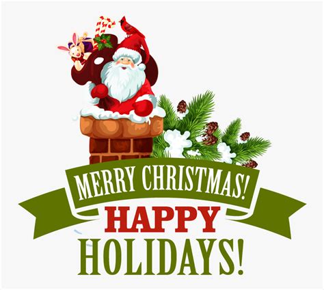What does happy holidays mean? Merry Christmas And Happy Holidays Clipart , Png Download ...