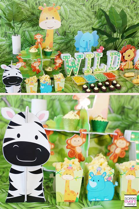 Wild One Safari First Birthday Party Ideas Soiree Event Design