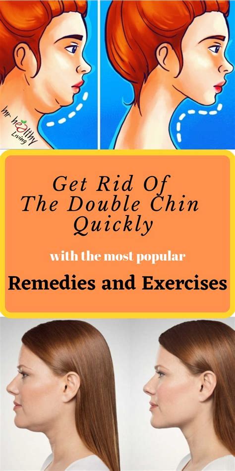 get rid of the double chin quickly with the most popular home remedies and exercises reduce