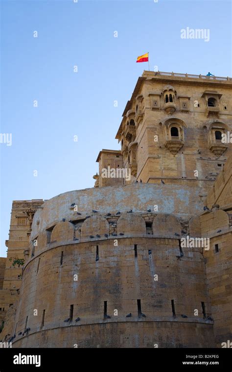 India Rajasthan Jaisalmer Fort And Maharajah Palace 2008 Stock Photo