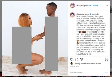 Mixed Reactions Greet Akuapem Poloos Nude Photoshoot With Year Old Son MyJoyOnline