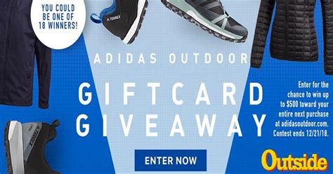 Best place to buy the cheapest adidas gift card balance digital code & adidas gift cards balance top up service at z2u.com using paypal, visa, credit cards and more, instant delivery, discount price, biggest deals! adidas outdoor Gift Card Giveaway - Julie's Freebies