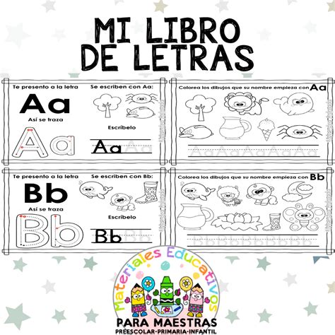 Mi Libro Para Aprender Las Letras Materiales Educativos Para Maestras