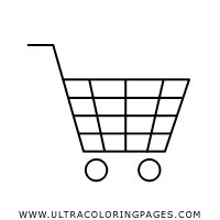 Shopping Cart Coloring Page - Ultra Coloring Pages