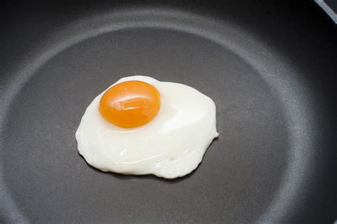 Single Fried Egg In A Pan Free Stock Image