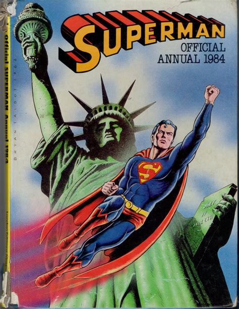 The Cover To Superman Annual With An Image Of The Statue Of Liberty In The Background