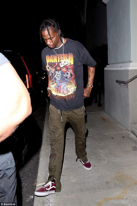 Travis Scott In Baggy Clothes Travis Scott Sicko Event Tee Mens