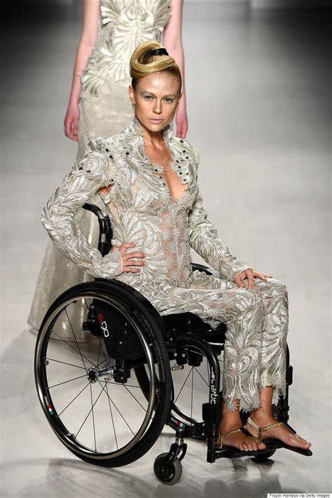 disabled models hit the runway at new york fashion week huffpost style
