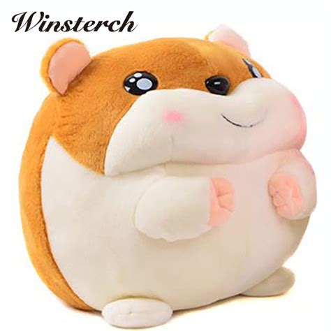 Fat Plush Hamster Hamtaro Toys Pembroke Pillow Plush Stuffed Animal