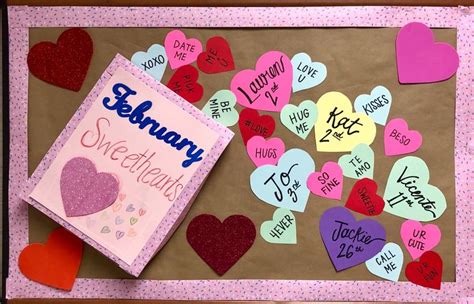 February Candy Hearts Birthday Board Sweetheart Candy Heart Candy
