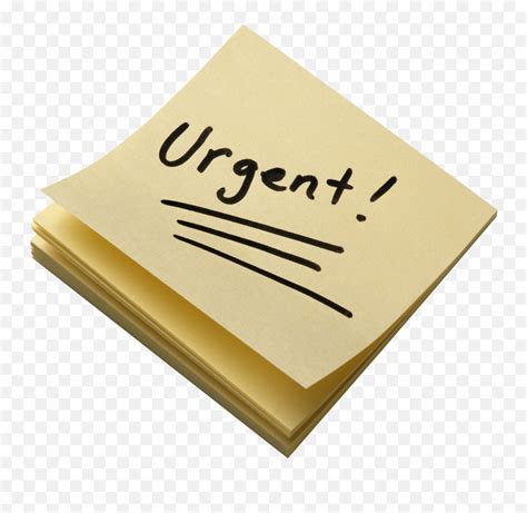 Urgent Notes Transparent Background Png4u Urgent Emojileague Of