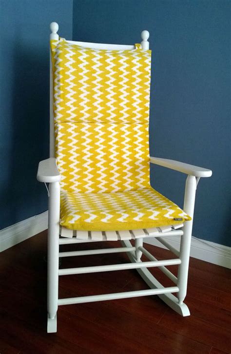 It comes with a splash of color combinations designed to bring that tropical theme right to your doorstep. Rocking Chair Cushion Gold Chevron Microplush by ...