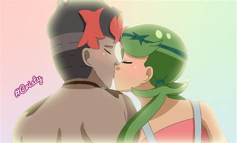 Kiawe And Mallow Kiss By Viper3n3n3 On Deviantart