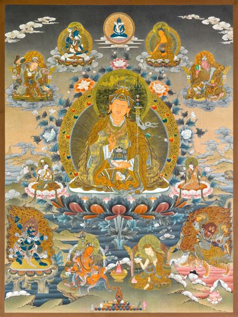 Eight Manifestations Of Guru Rinpoche Art Print Enlightenment