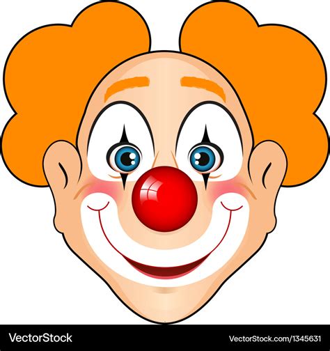 smiling clown royalty free vector image vectorstock