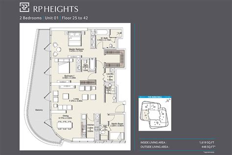 Floor Plans Rp Heights Downtown Dubai By Rp Global