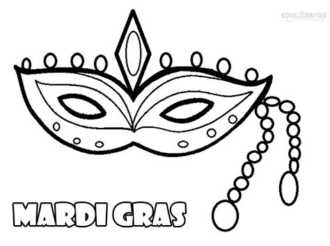Coloring Pages Of Mardi Gras Masks