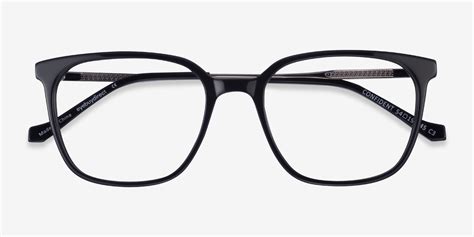 Confident Square Black Silver Glasses For Men Eyebuydirect