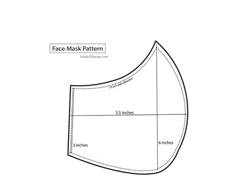 Looking for a free printable face mask pattern? face mask-pattern - noelle o designs | O design, Mask ...