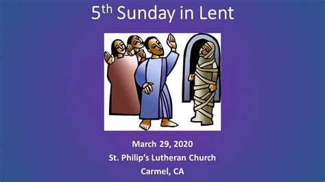 5th Sunday In Lent Worship Youtube