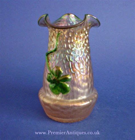 Premier Antiques Kralik Iridescent Art Nouveau Glass