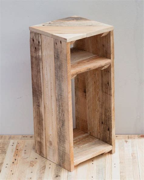 Rustic Bedside Table Wooden Night Stand By Palletablesuk On Etsy Wood