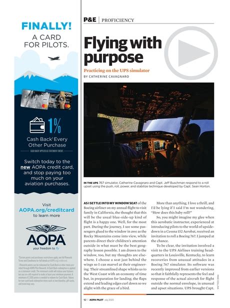 Maybe you would like to learn more about one of these? AOPA Pilot Magazine - July 2020