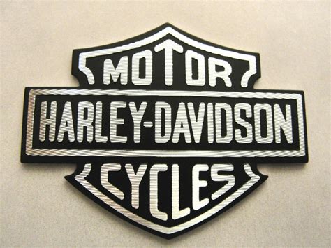 Harley davidson 95th anniversary tank emblems fatboy heritage softail flsts. HARLEY DAVIDSON BAR & SHIELD LOGO EMBLEM METAL 1" 3/4 Wide ...