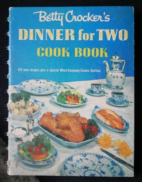 Betty Crocker S Dinner For Two 1958 First Edition First Printing