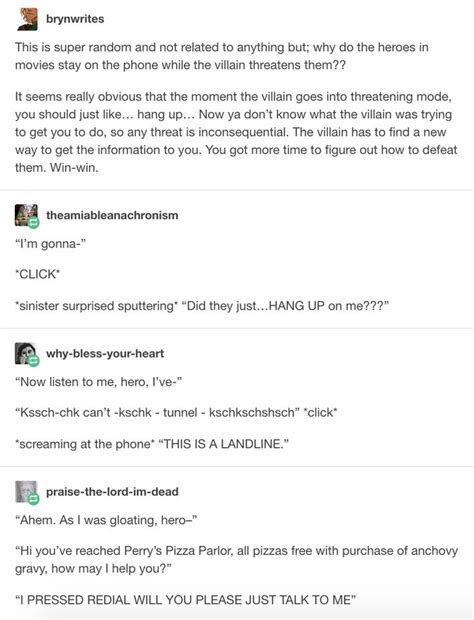 17 hilarious tumblr posts you ll get if you watch a lot of movies writing prompts funny
