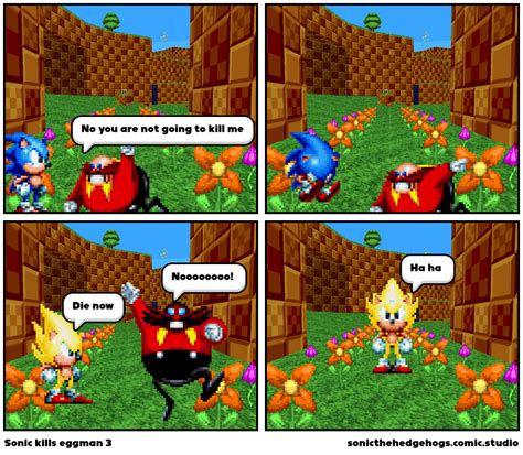 Sonic Kills Eggman 3 Comic Studio